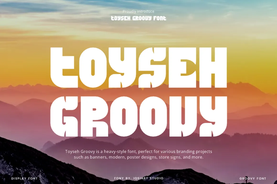 Toyseh Groovy - Heavy Font