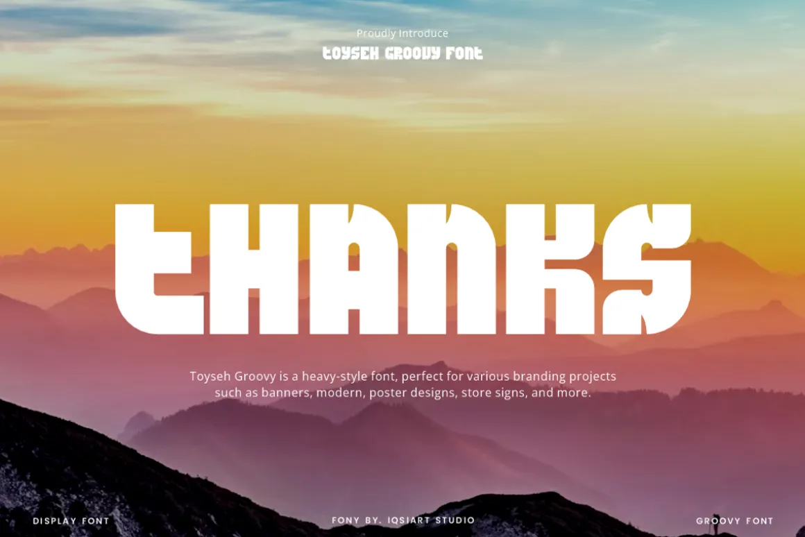 Toyseh Groovy - Heavy Font