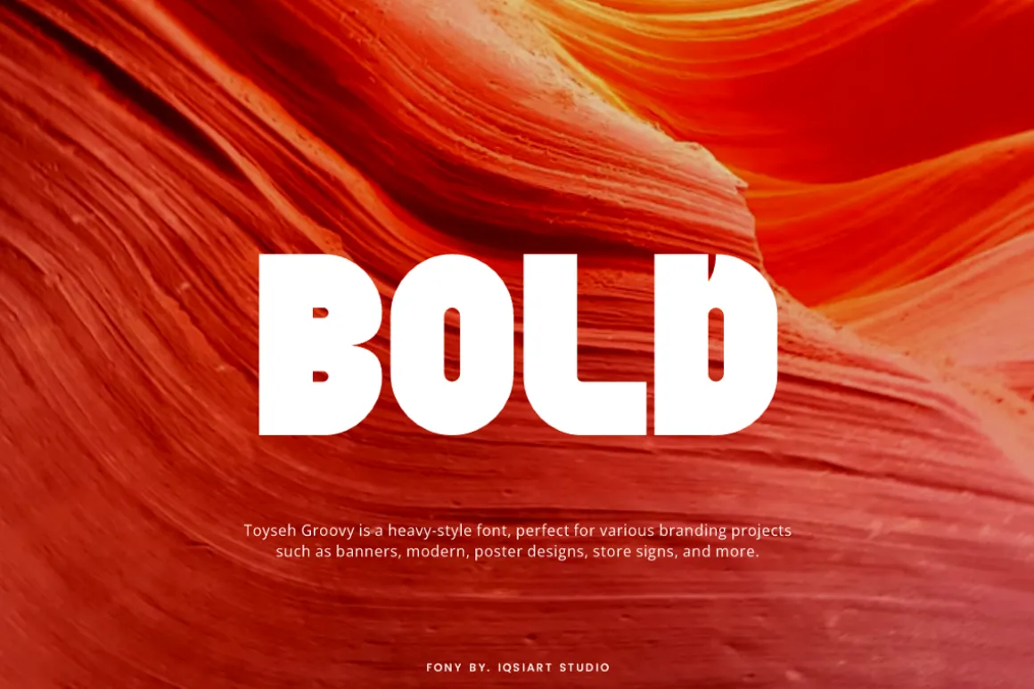 Toyseh Groovy - Heavy Font