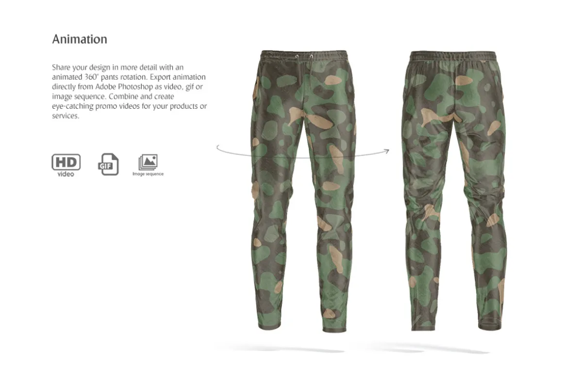 Track Pants Animated Mockup
