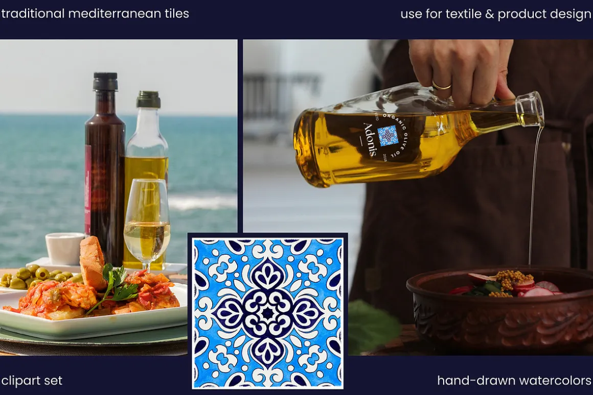 Traditional Mediterranean Tiles SET1