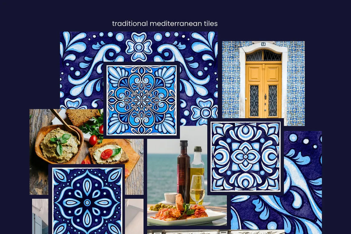 Traditional Mediterranean Tiles SET1