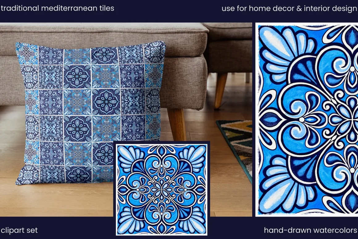 Traditional Mediterranean Tiles SET1