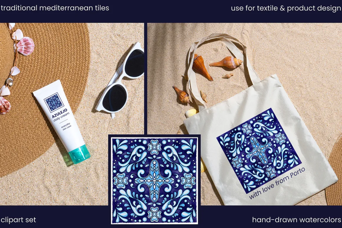 Traditional Mediterranean Tiles SET1