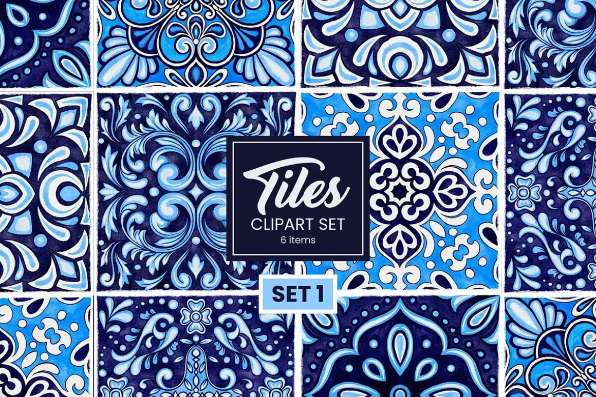 Traditional Mediterranean Tiles SET1