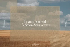 Transparent Halftone Paper Textures