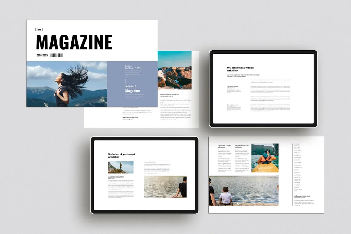 Travel Magazine Landscape Template