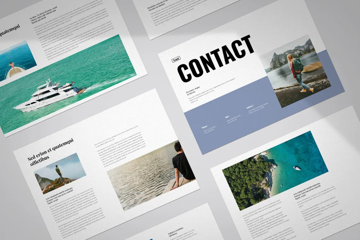 Travel Magazine Landscape Template