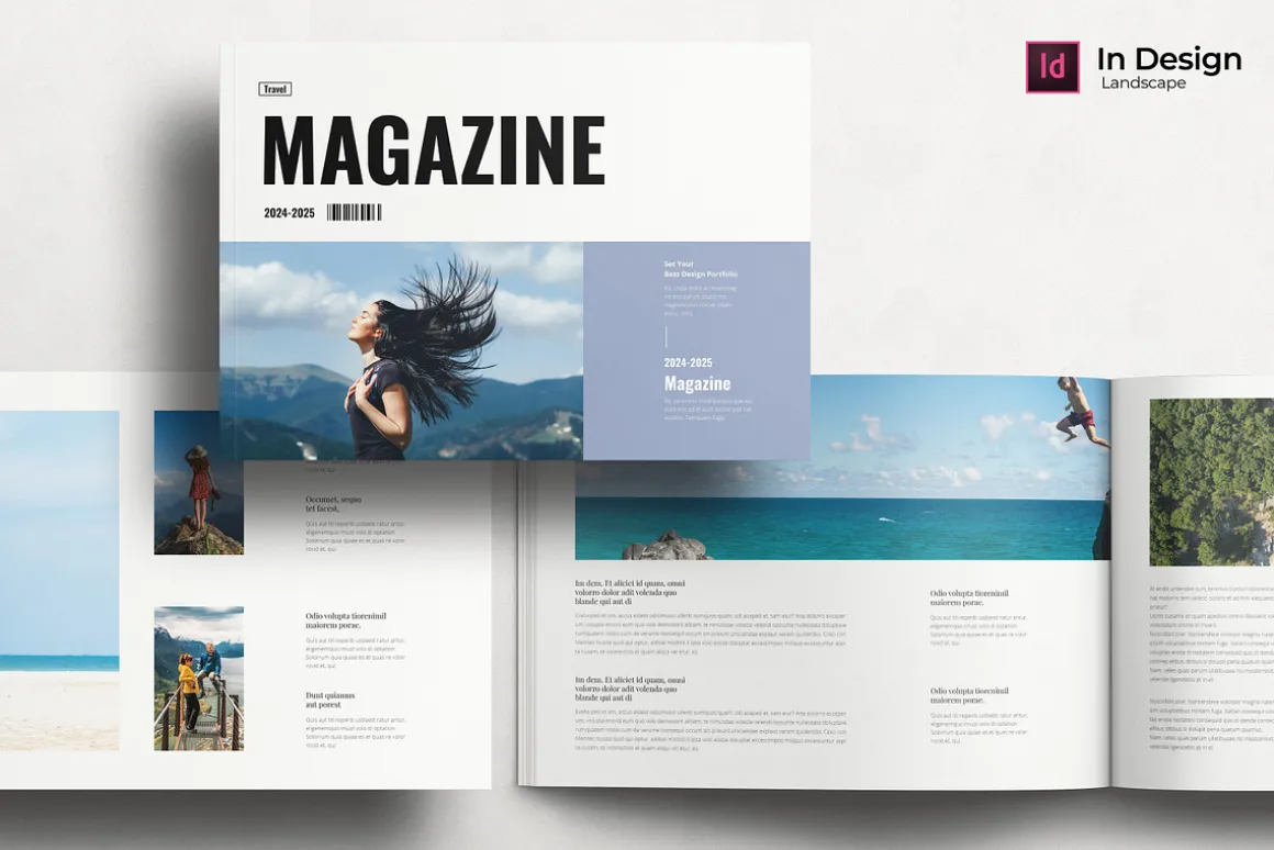Travel Magazine Landscape Template