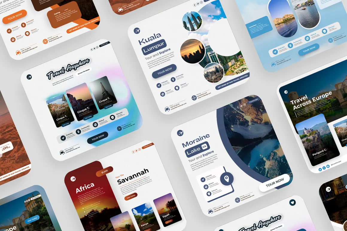 Travels Canva Design Templates