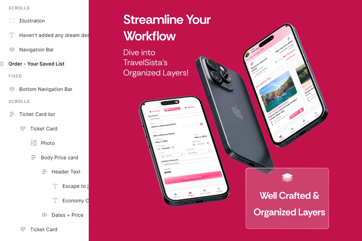 Travel Sista - Travel App UI Kits