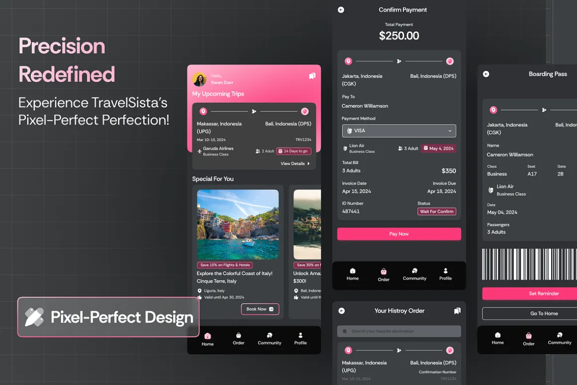 Travel Sista - Travel App UI Kits