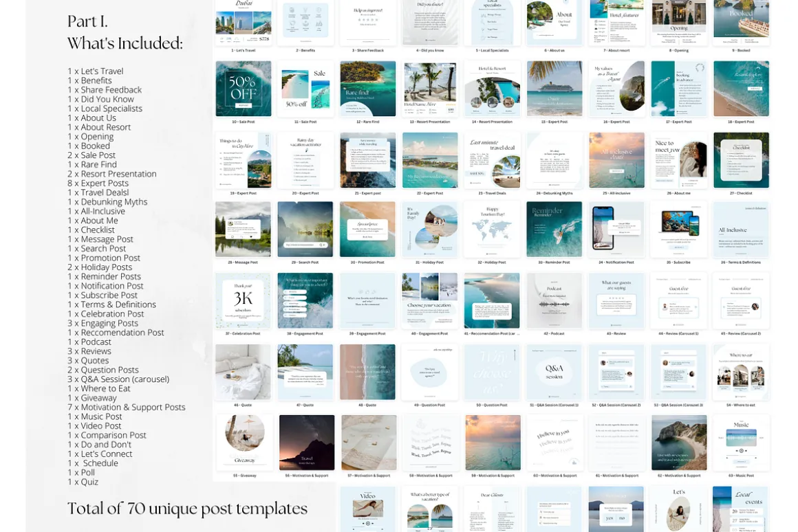 220 Travel Social Media BUNDLE