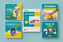 Travel Social Media Canva Templates