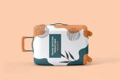 Travel Suitcase Trolley Bag Mockups
