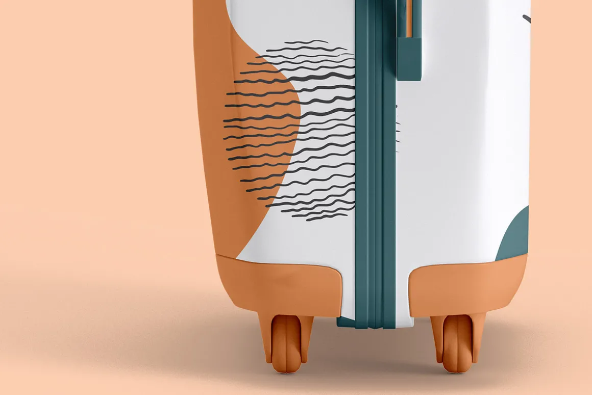 Travel Suitcase Trolley Bag Mockups