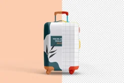 Travel Suitcase Trolley Bag Mockups