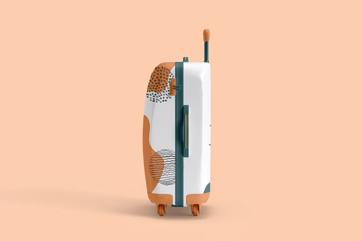 Travel Suitcase Trolley Bag Mockups