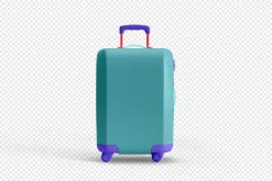 Travel Suitcase Trolley Bag Mockups