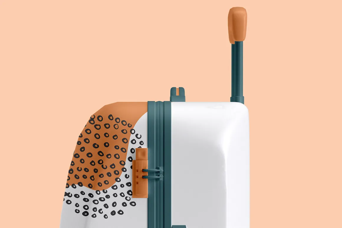 Travel Suitcase Trolley Bag Mockups