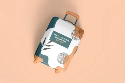 Travel Suitcase Trolley Bag Mockups