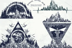 Travel tattoo collection
