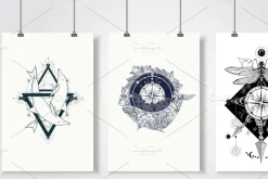 Travel tattoo collection