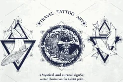 Travel tattoo collection
