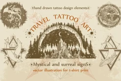 Travel tattoo collection