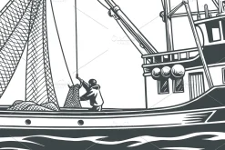 Trawler or fishing boat