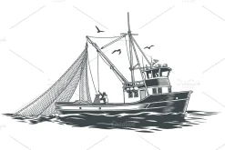 Trawler or fishing boat