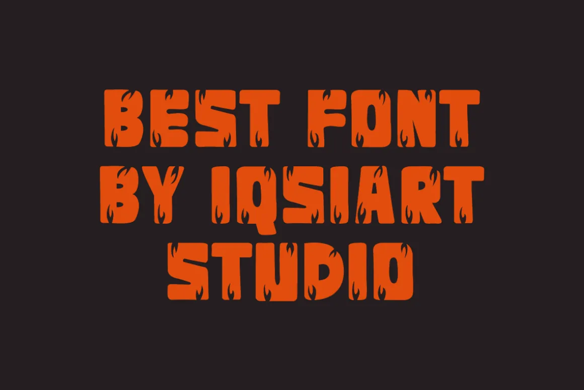 Treaks Firego - Fire Typeface Font