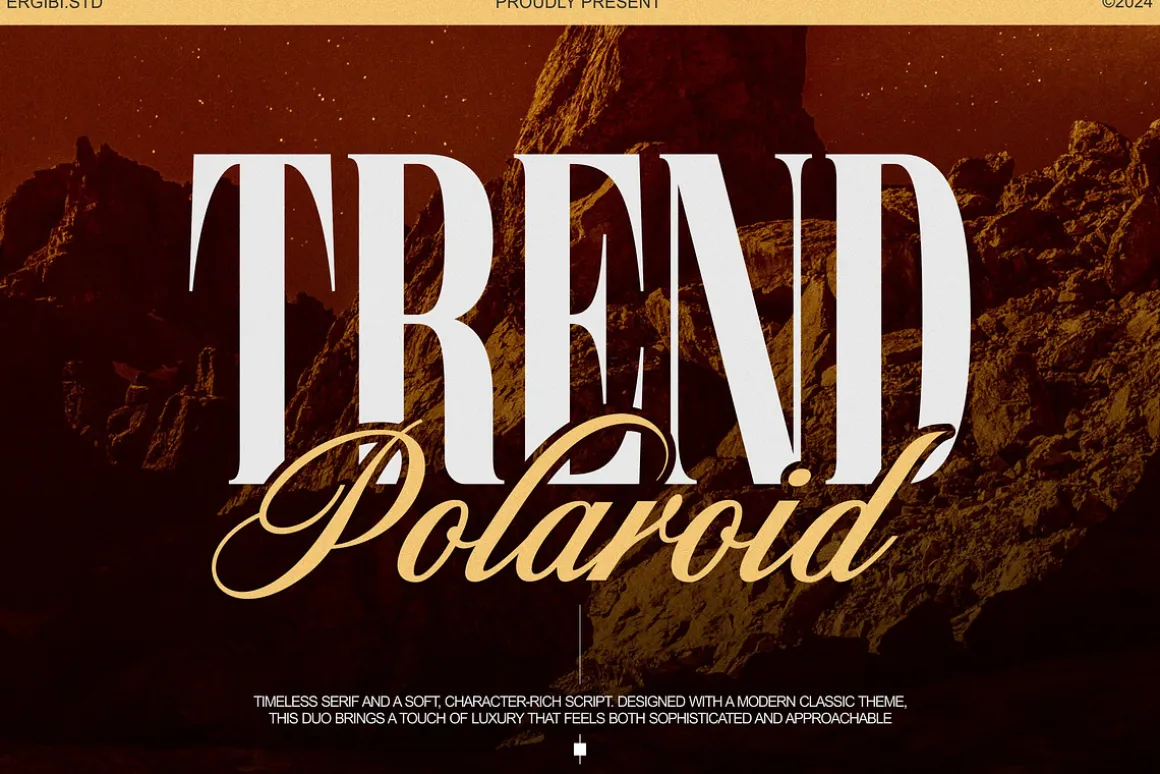 Trend Polaroid - Font Duo