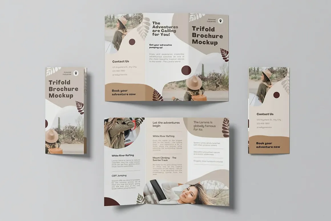 Trifold Brochure Mockups