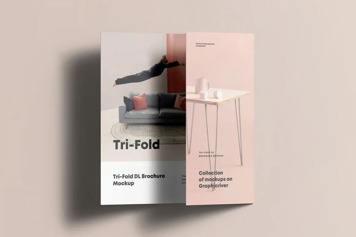 Tri-Fold DL Brochure Mock-up