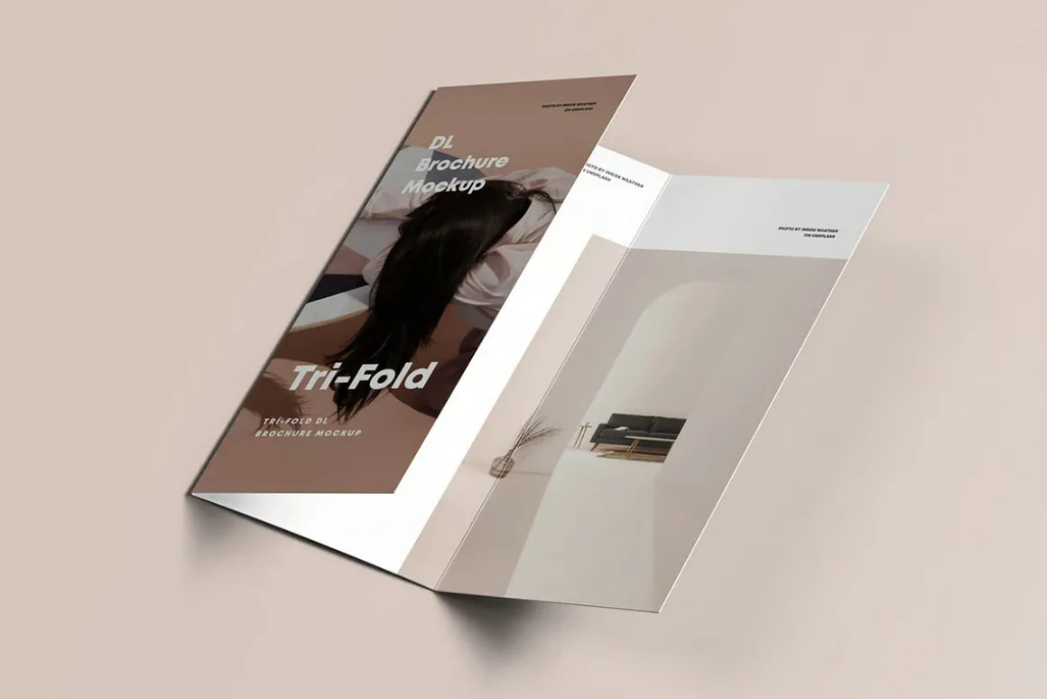 Tri-Fold DL Brochure Mock-up