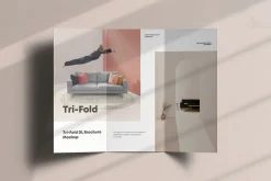 Tri-Fold DL Brochure Mock-up