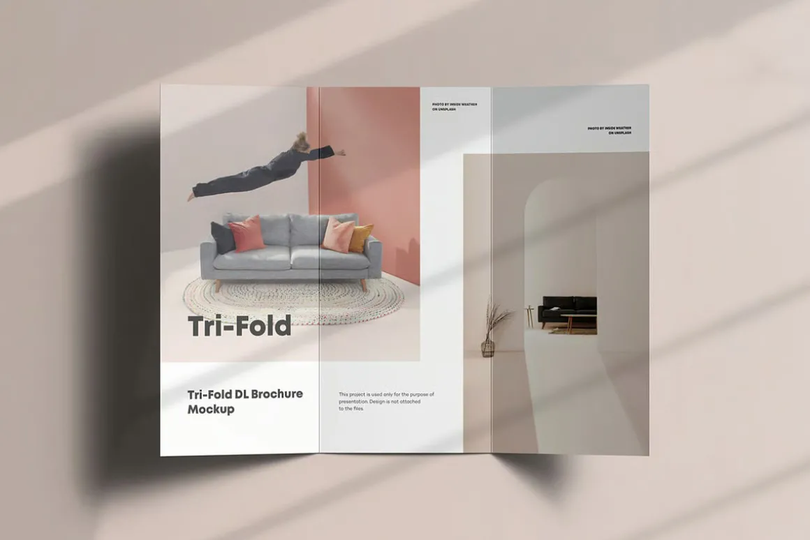 Tri-Fold DL Brochure Mock-up