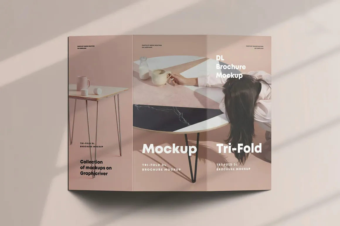 Tri-Fold DL Brochure Mock-up