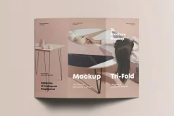 Tri-Fold DL Brochure Mock-up
