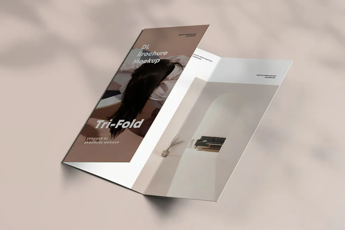 Tri-Fold DL Brochure Mock-up