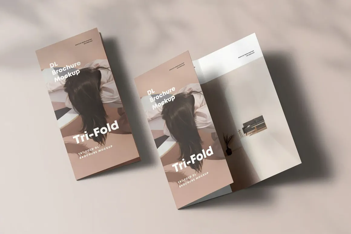 Tri-Fold DL Brochure Mock-up