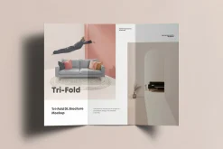 Tri-Fold DL Brochure Mock-up