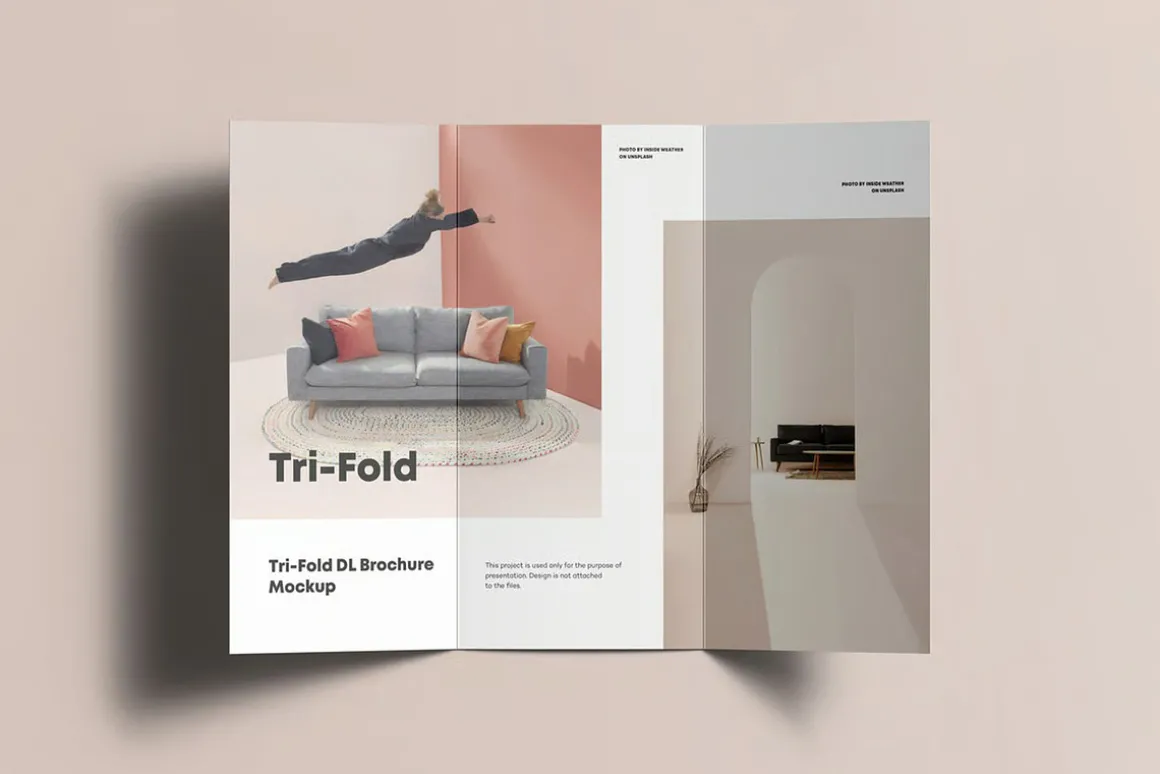 Tri-Fold DL Brochure Mock-up