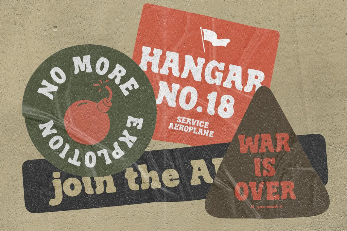 Troops - Vintage Display Font