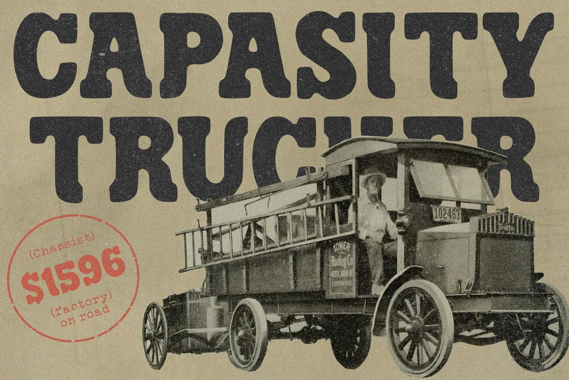 Troops - Vintage Display Font