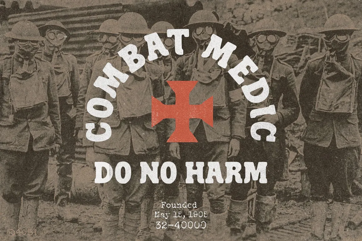 Troops - Vintage Display Font
