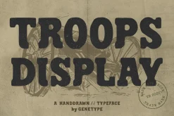 Troops - Vintage Display Font