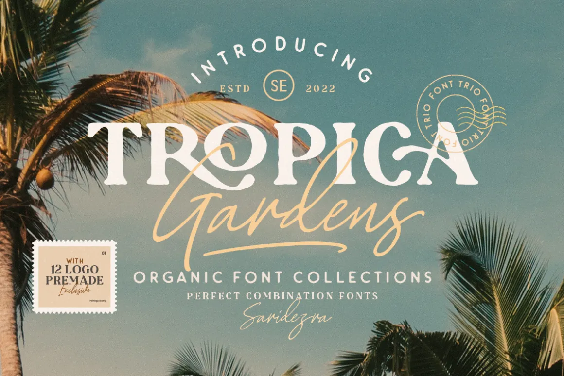 Tropica Gardens - Font Trio (+LOGOS)