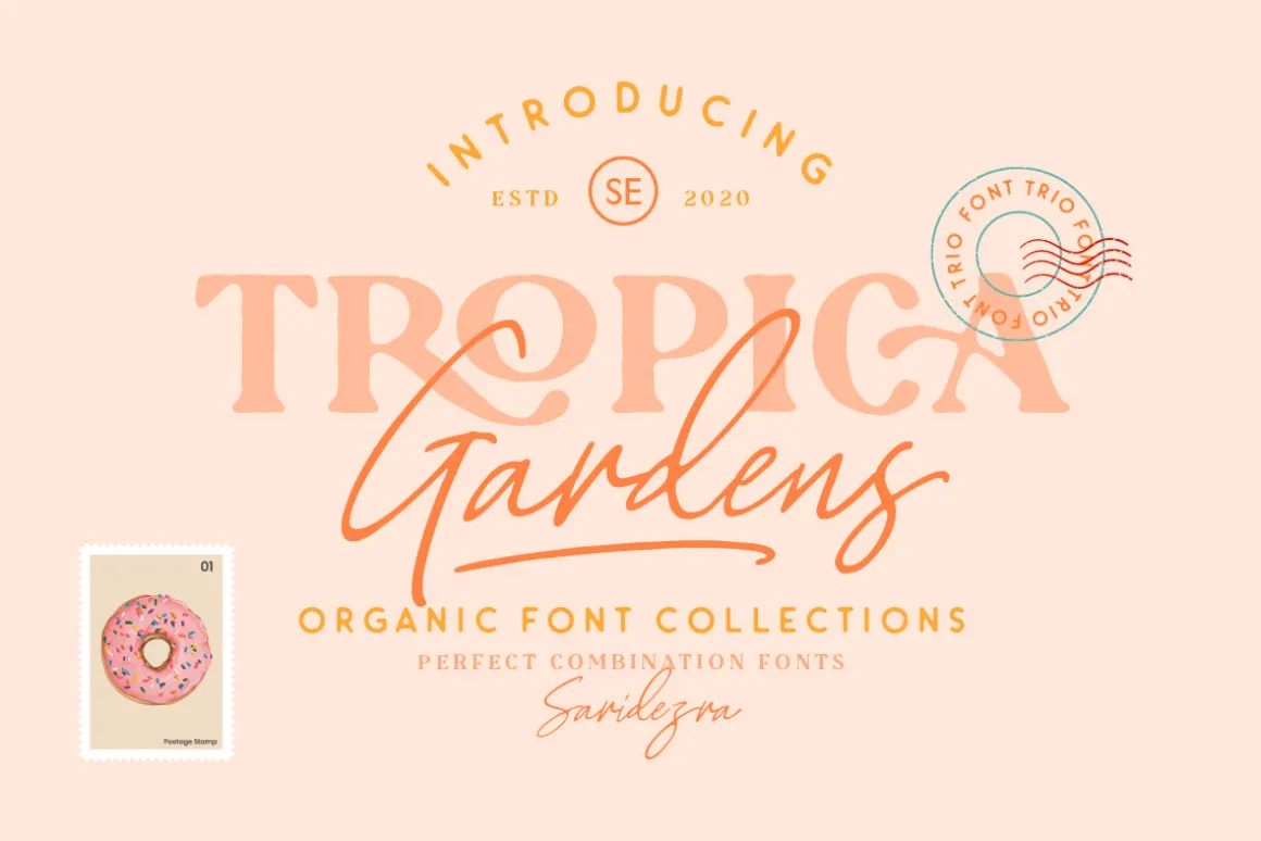 Tropica Gardens - Font Trio (+LOGOS)